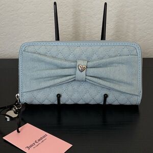 NWT Juicy Couture Quilted Denim Wallet